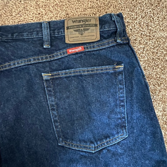 Wrangler 100% Cotton Pants Blue Jeans Size 44/32 - Picture 14 of 16
